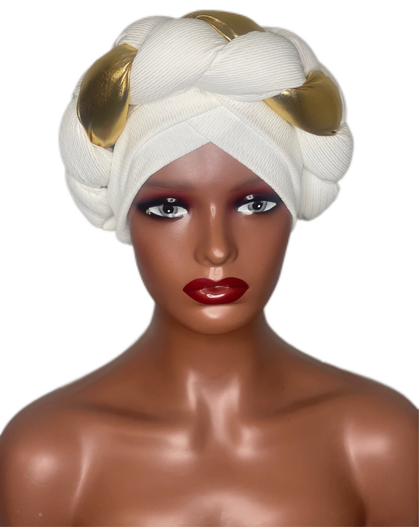 Purifiée Twist Golden Braid Turban Hat