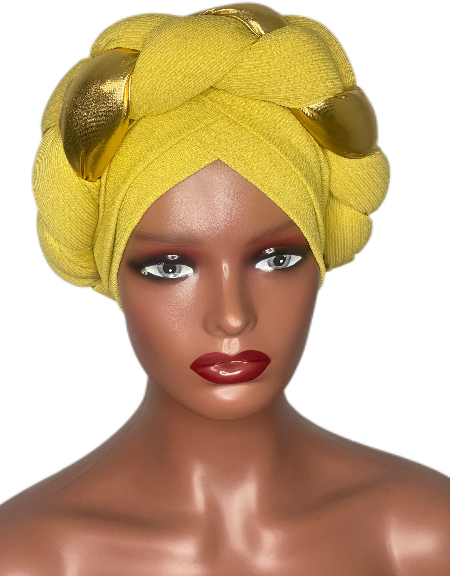 Purifiée Twist Golden Braid Turban Hat